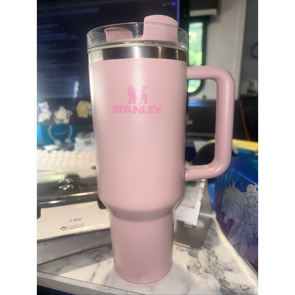 Stanley Pink 40oz Stainless Steel Insulated Tumbler with Handle No Straw - Picture 6 of 6